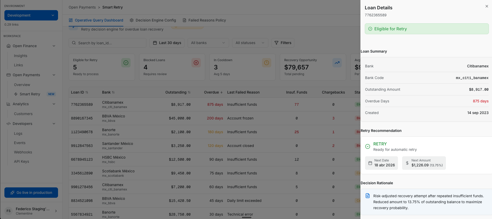 Belvo Smart Retry — Logic flow